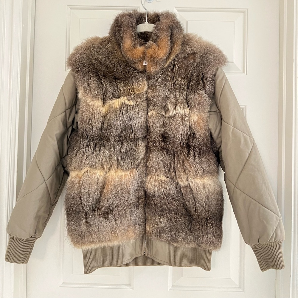 Rare Bogner reversible ski jacket with real fur